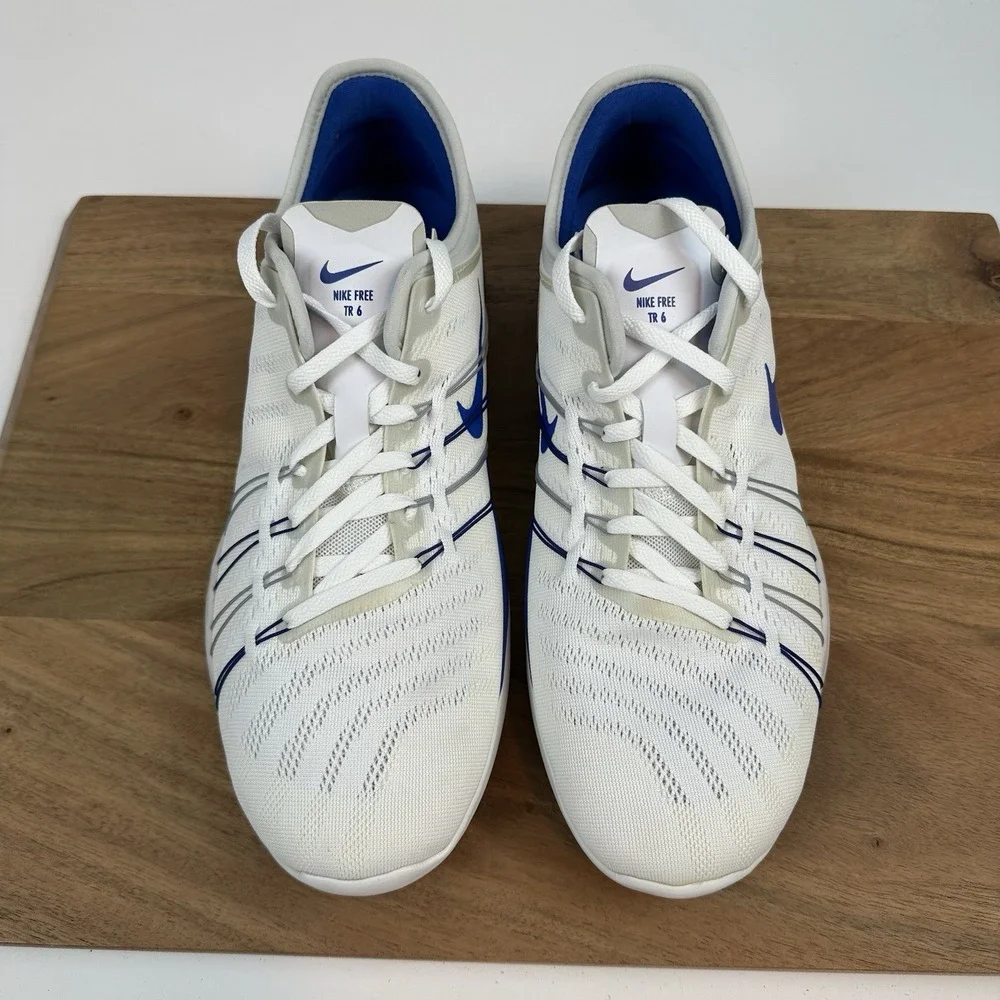 New Womens Nike FREE Training 6 White Crossfit Shoes‎ Sneakers Size 11.5 M